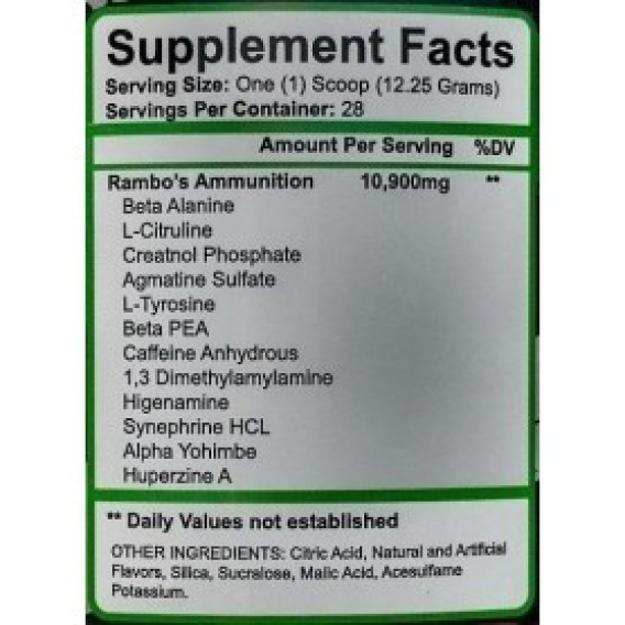 Freedom Pharma Rambo 110 mg DMAA Freedom pharma